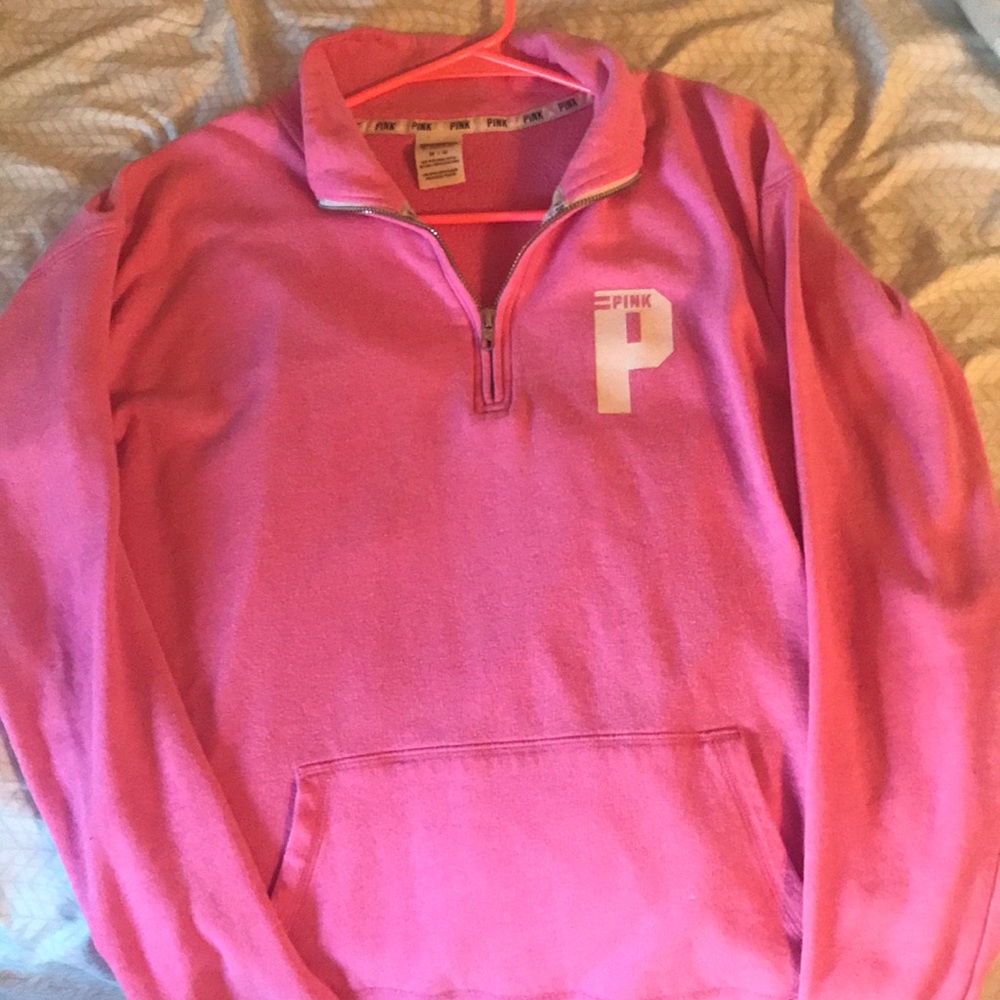 Victoria secret pink half quarter zip sweatshirt